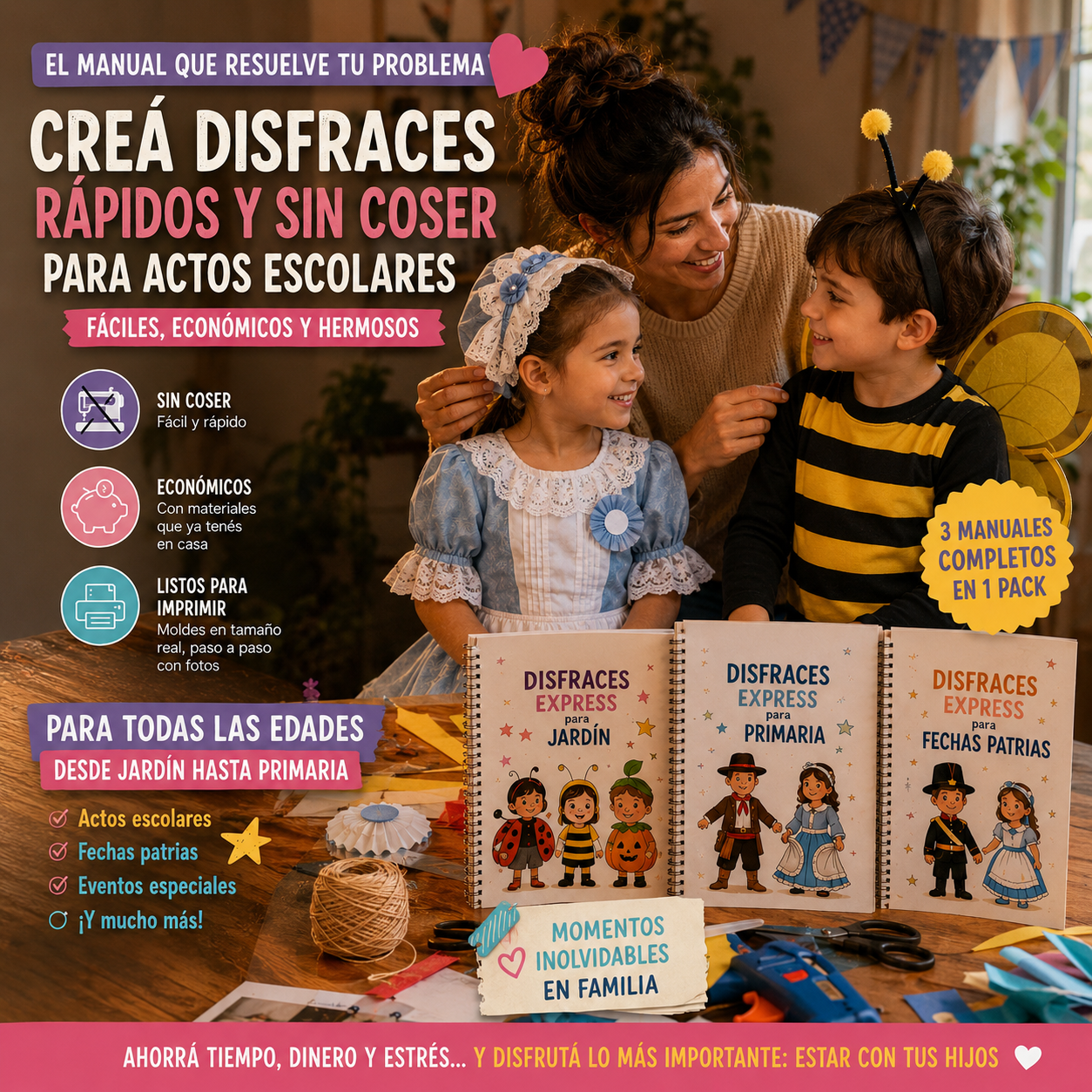 DISFRACES EXPRESS "Faciles y economicos para niños en etapa escolar"